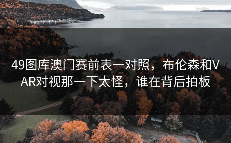 49图库澳门赛前表一对照，布伦森和VAR对视那一下太怪，谁在背后拍板